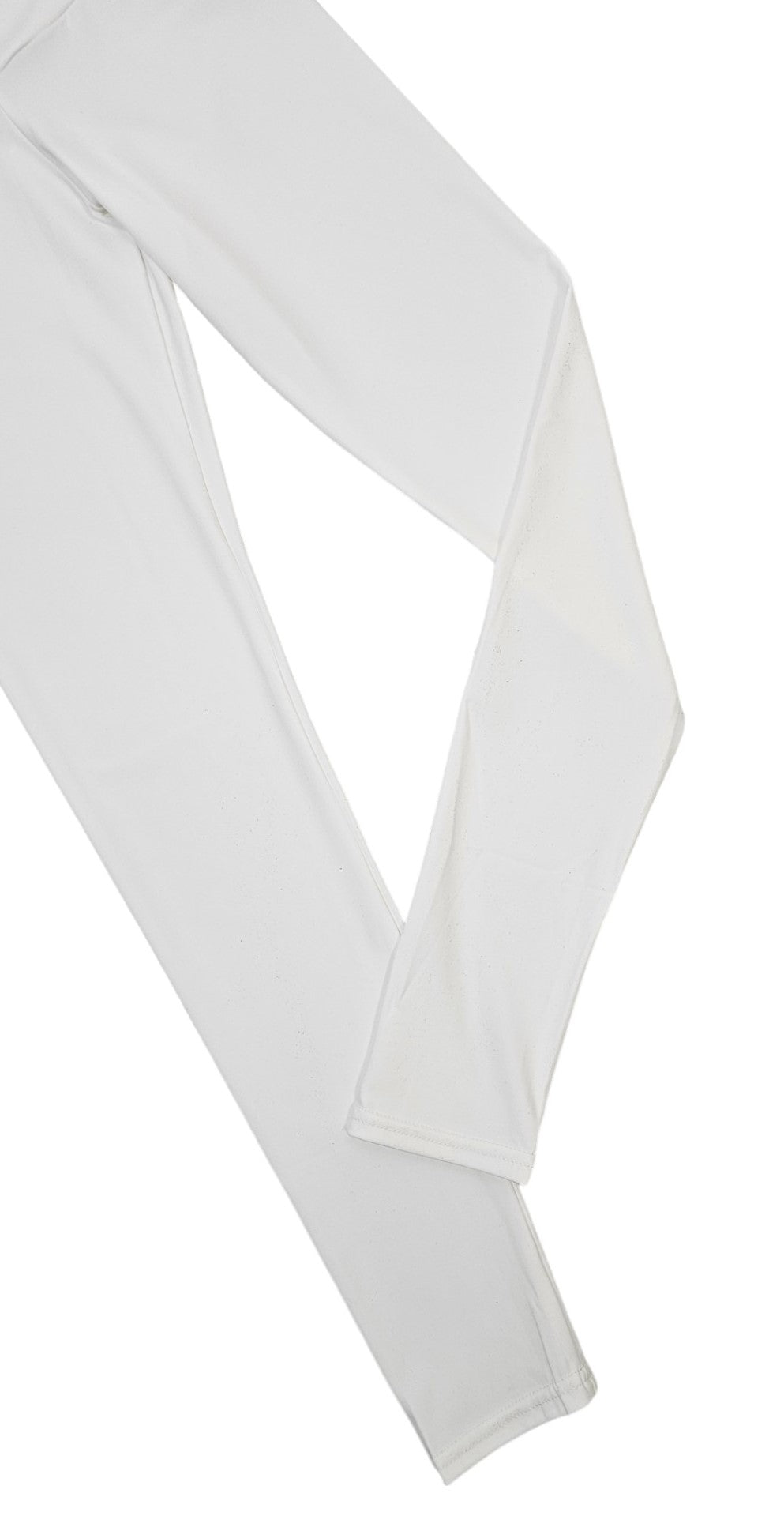 Leggings bianco con baschina