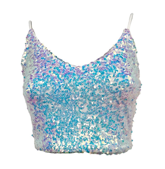 Top, Canotta elegante con paillette