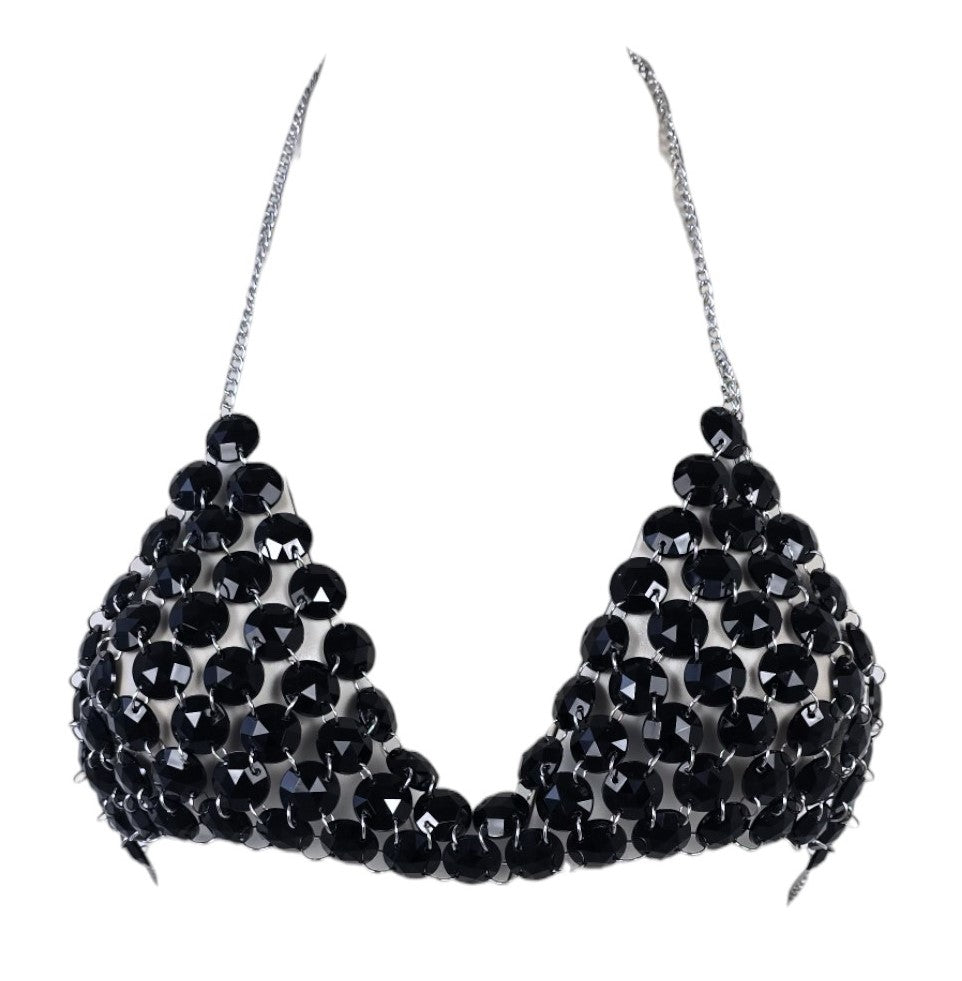 Corsetto regolabile con pietre trasparenti