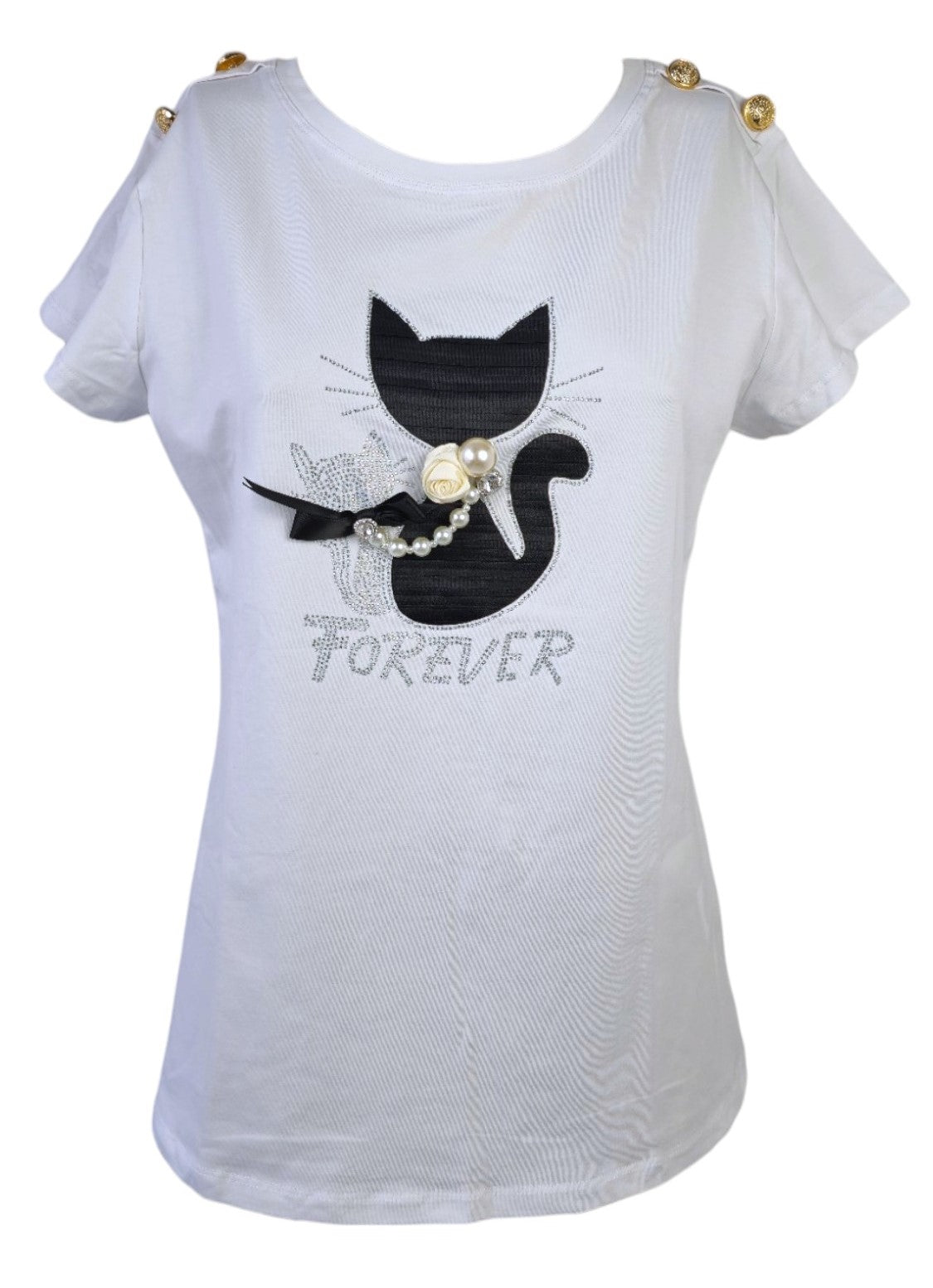 T-shirt manica corta "cat"