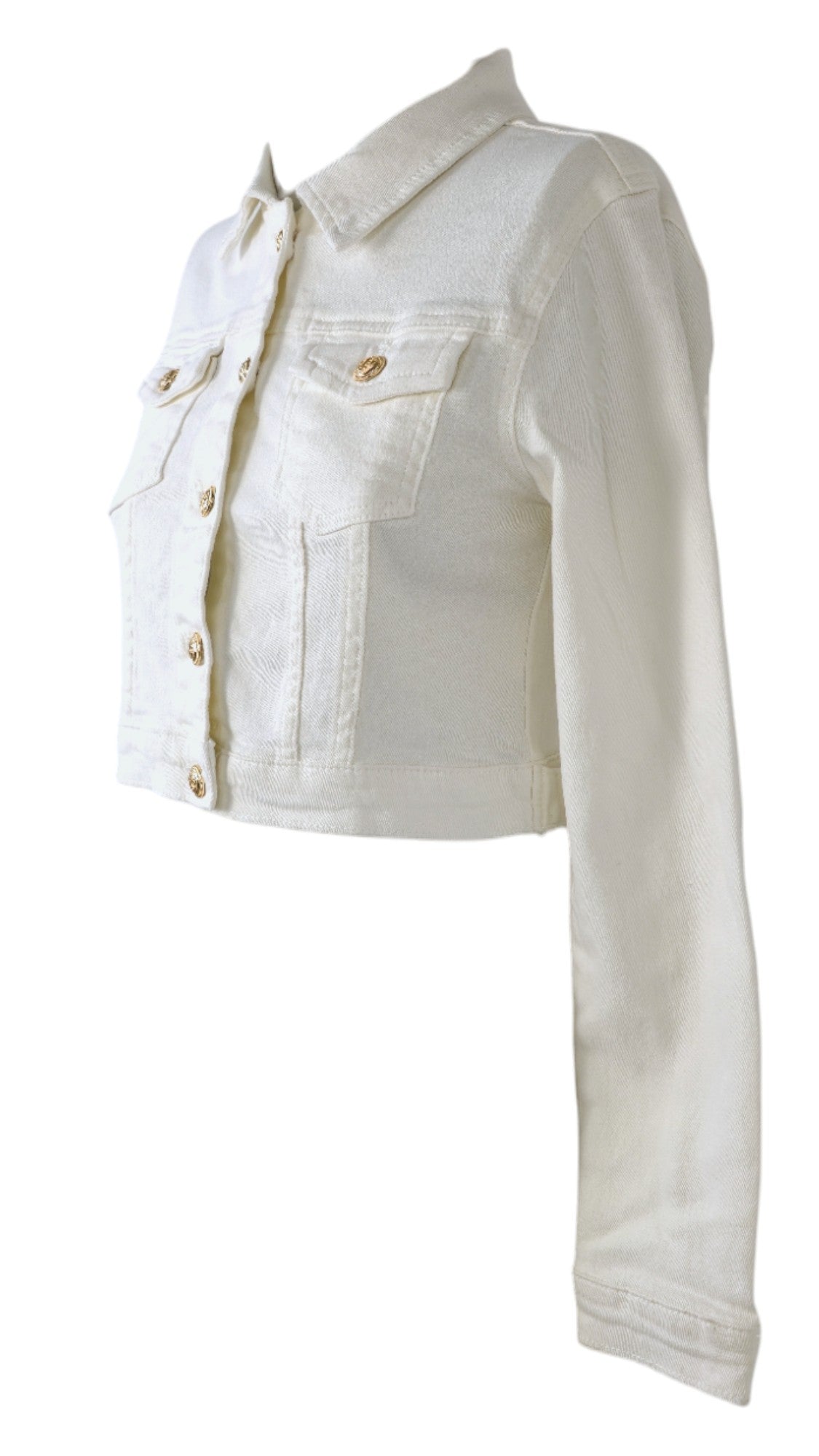 Giacca, giubbino Jeans bianco