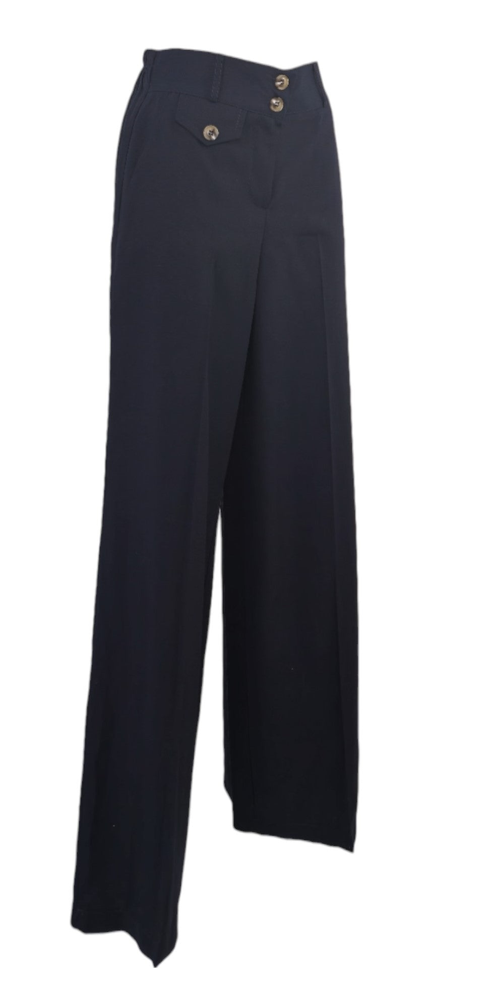 Pantalone elegante a palazzo blu