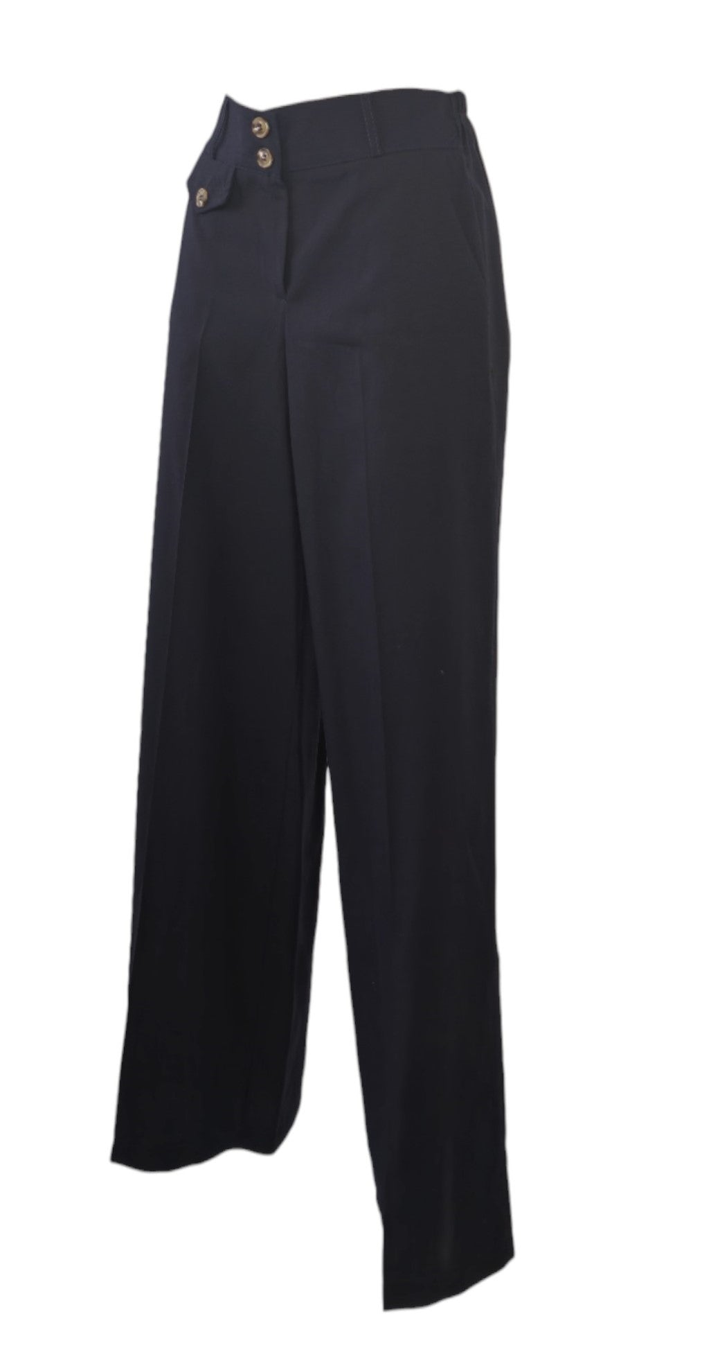 Pantalone elegante a palazzo blu