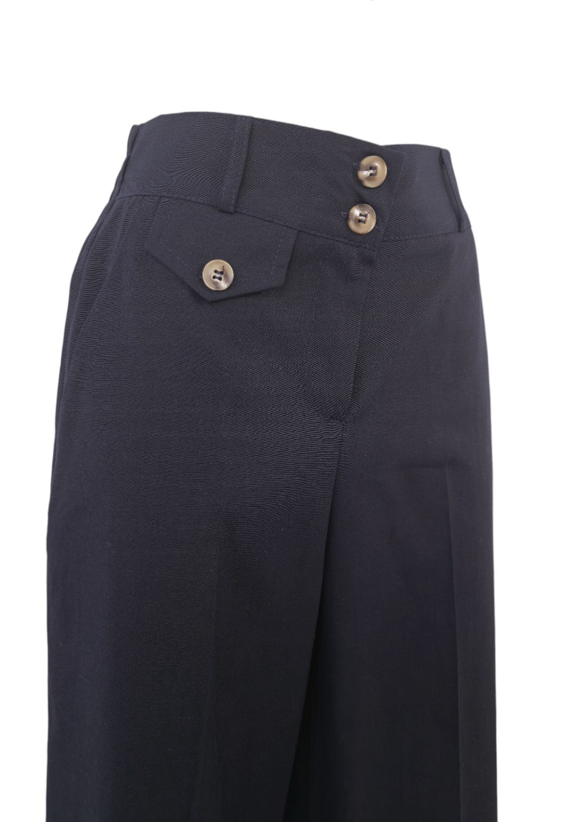 Pantalone elegante a palazzo blu