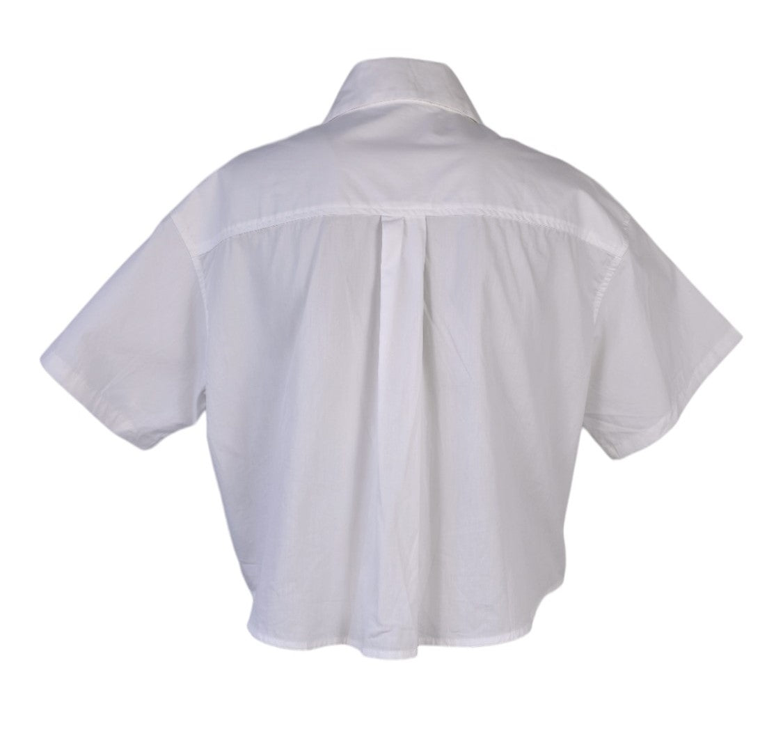 Camicia bianca con conchiglie