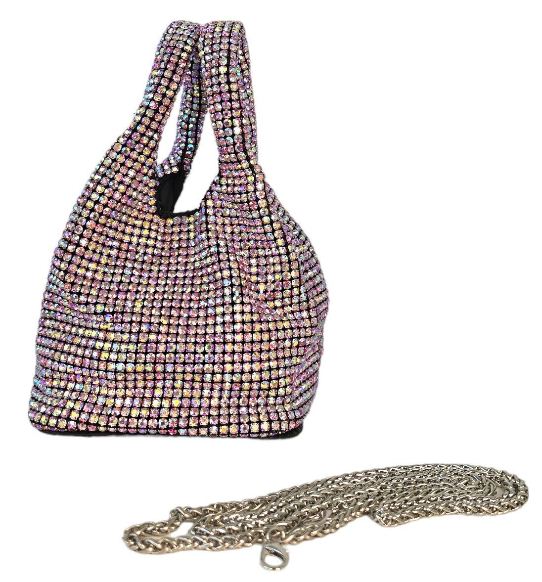 Borsa a mano con strass