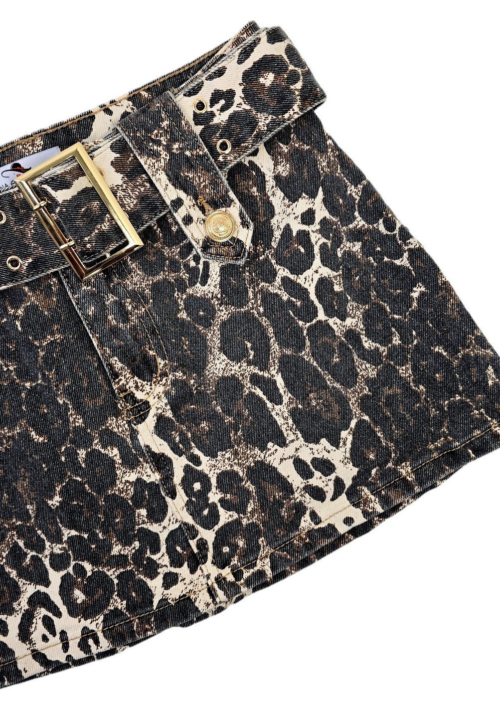 Minigonna Jeans animalier