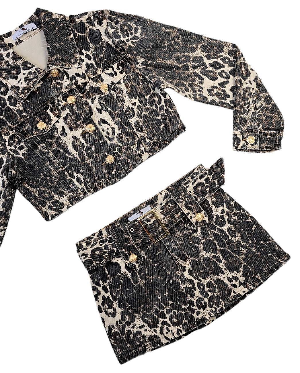 Minigonna Jeans animalier