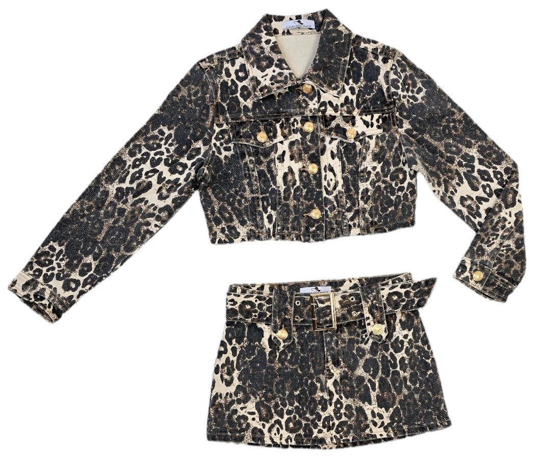 Giacca, giubbino Jeans animalier