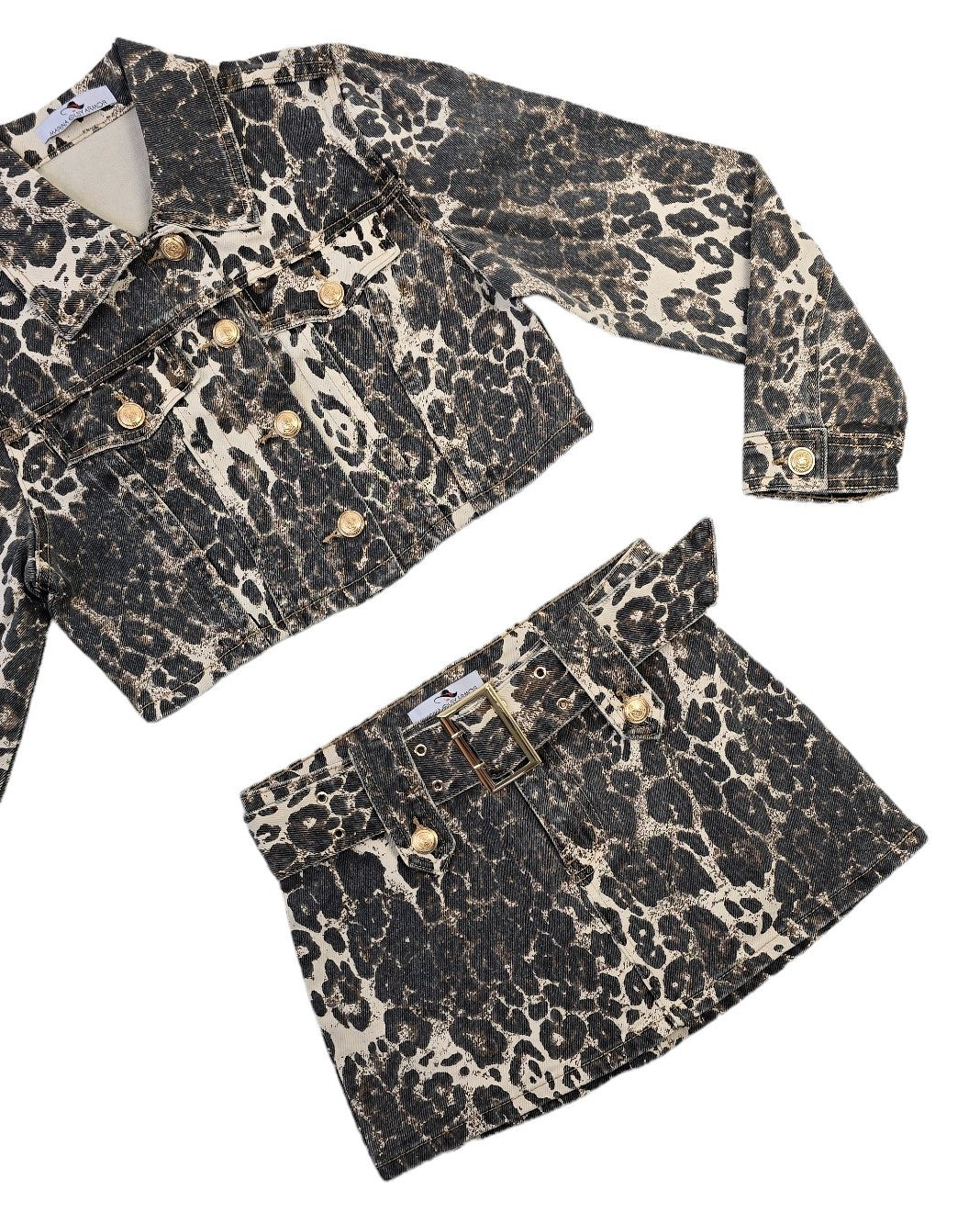 Giacca, giubbino Jeans animalier