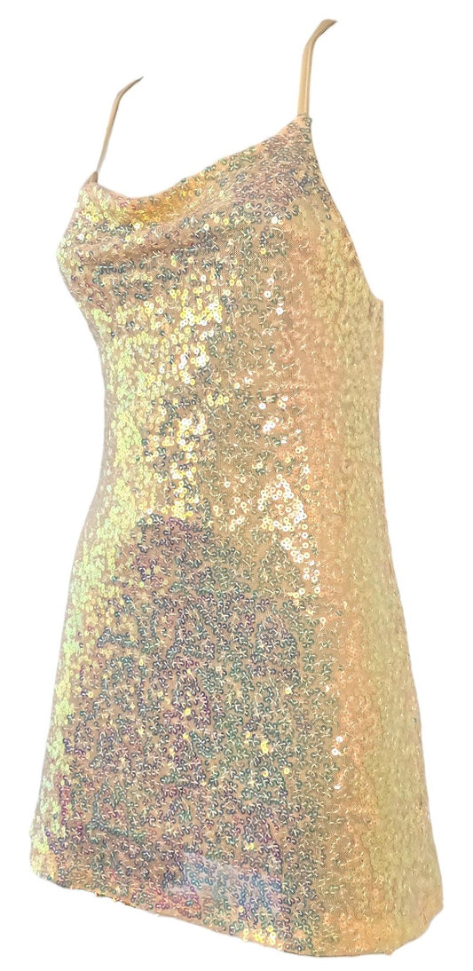 Mini dress, mini abito con paillette