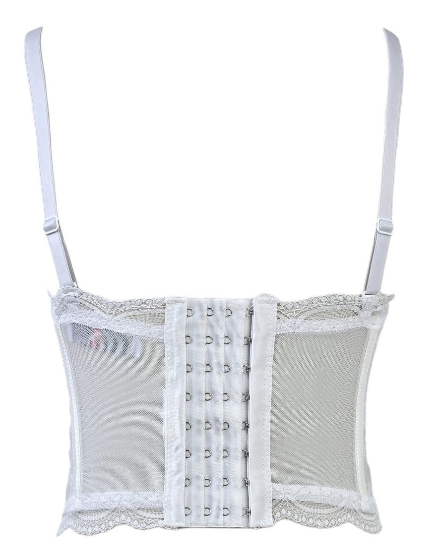 Corsetto bianco in pizzo