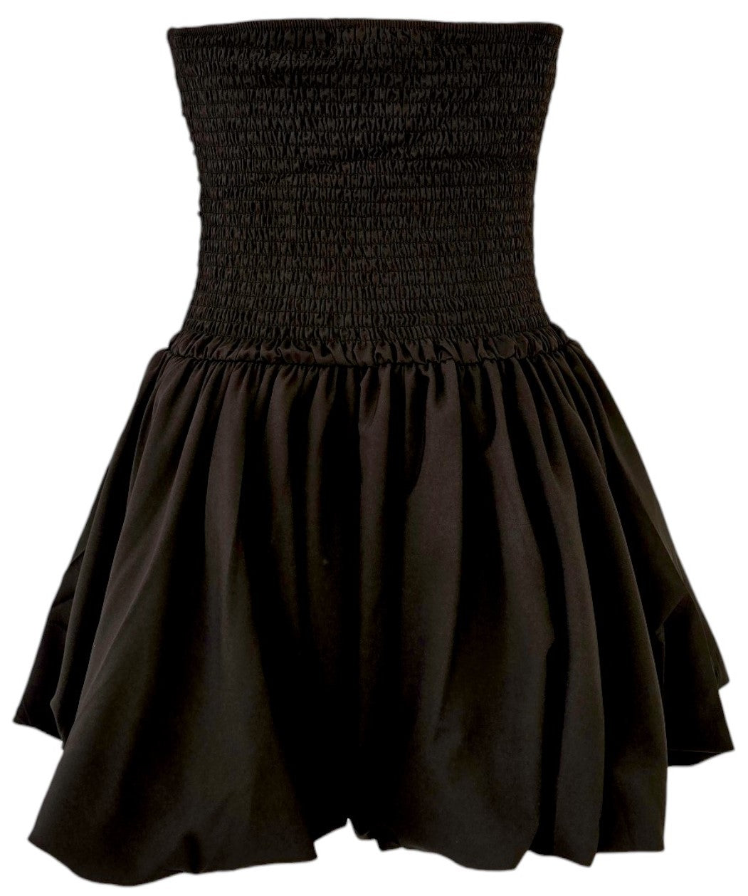 Minidress con pailettes a palloncino