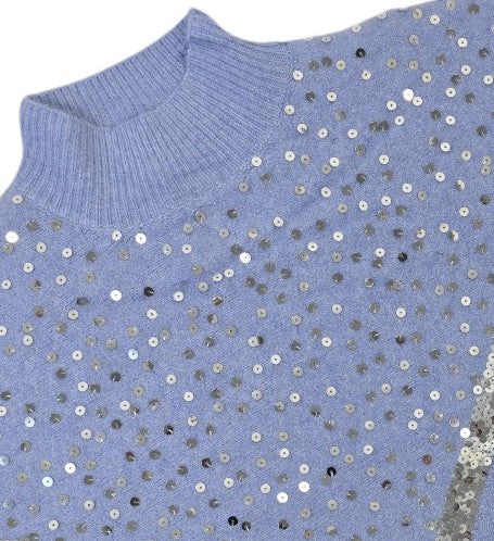 Maglione oversize con paillettes