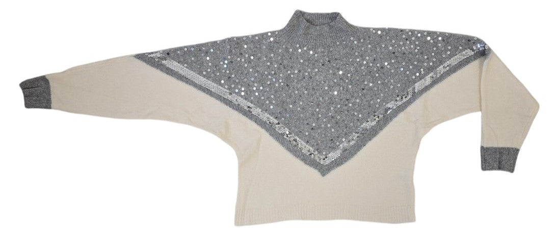 Maglione oversize con paillettes