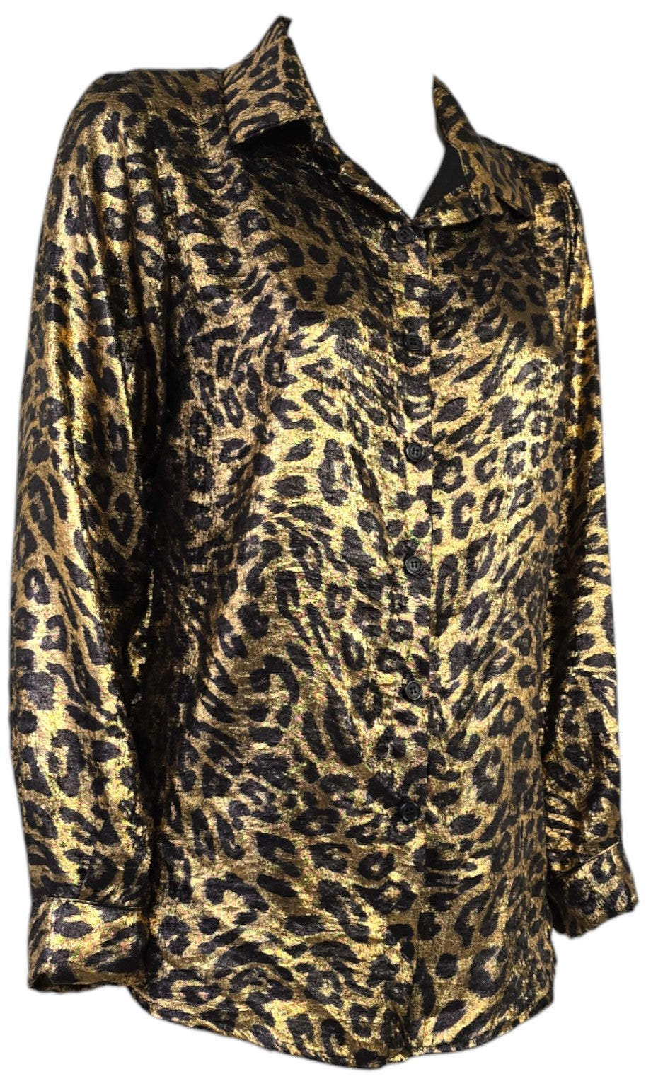 Camicia laminata animalier