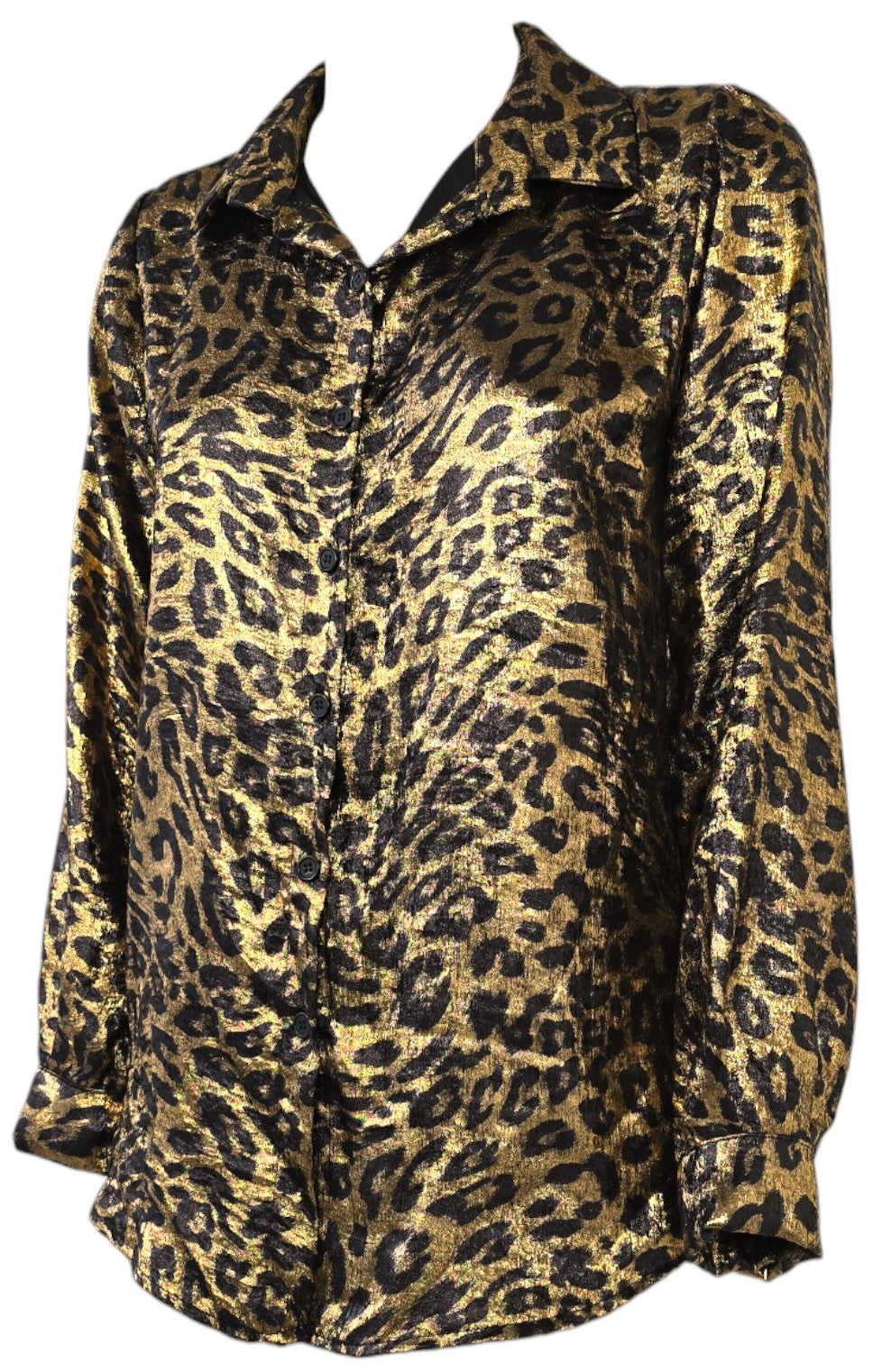 Camicia laminata animalier