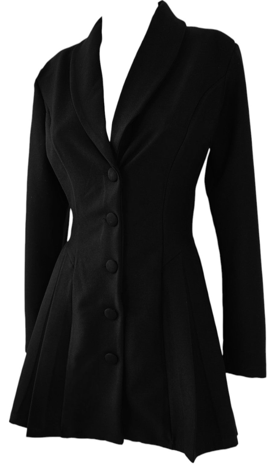 Blazer nero a vestito