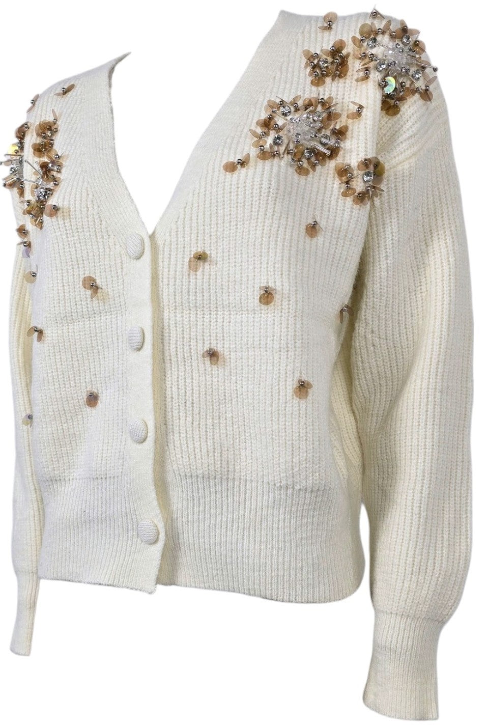 Cardigan strass spalle