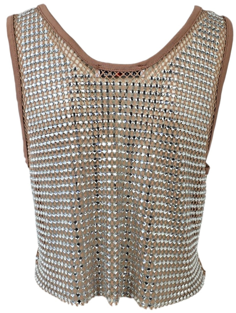 Maglia a rete con strass