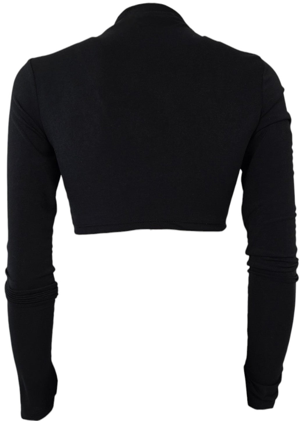 Maglia crop nera
