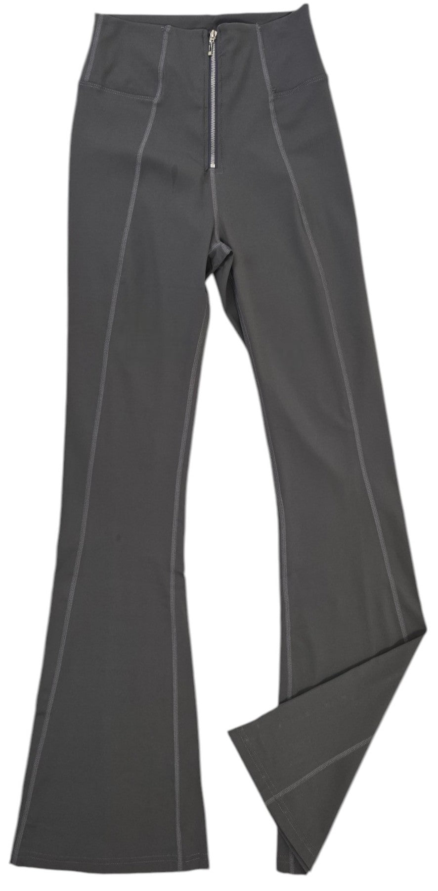 Leggings a zampa con zip