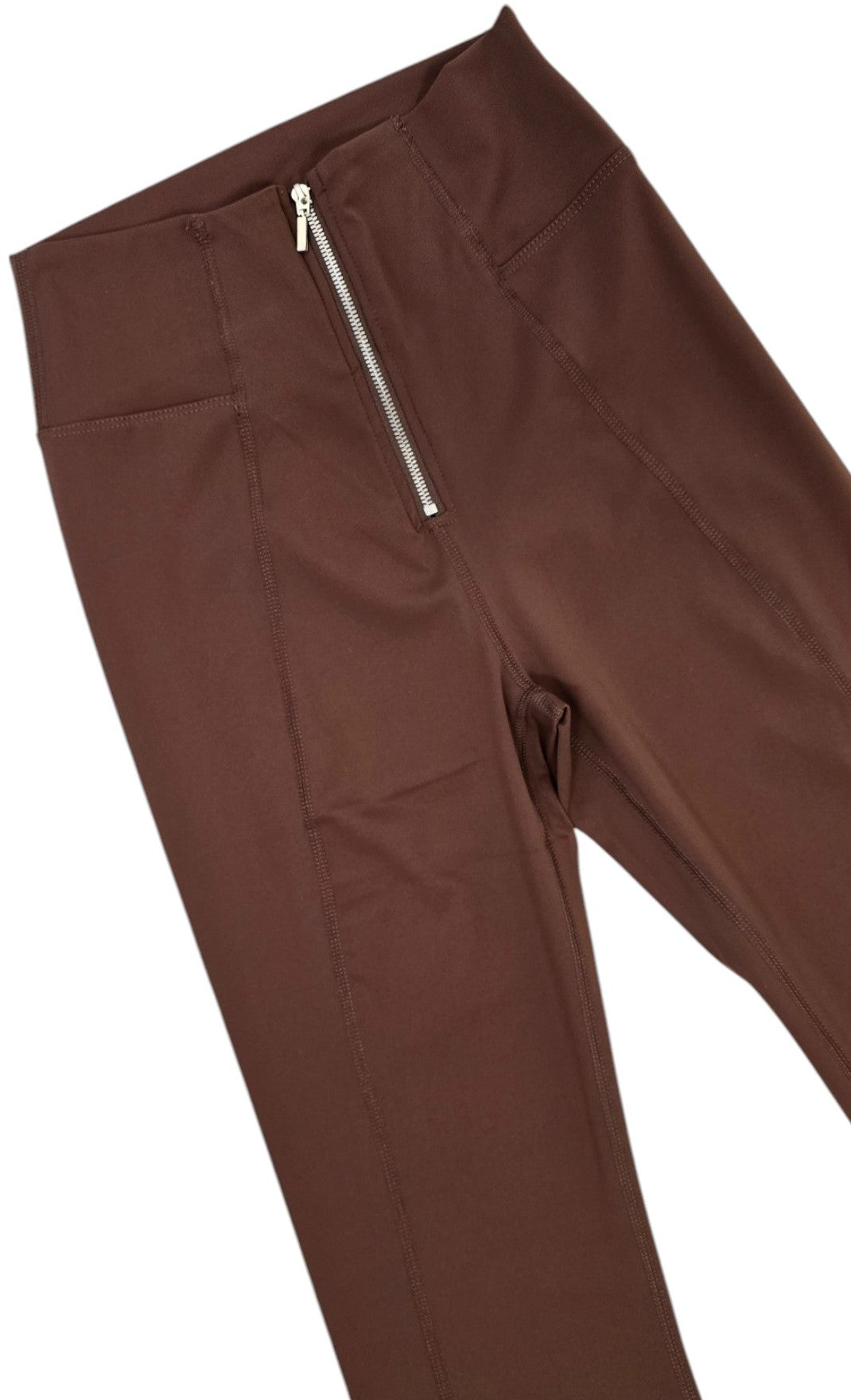 Leggings a zampa con zip