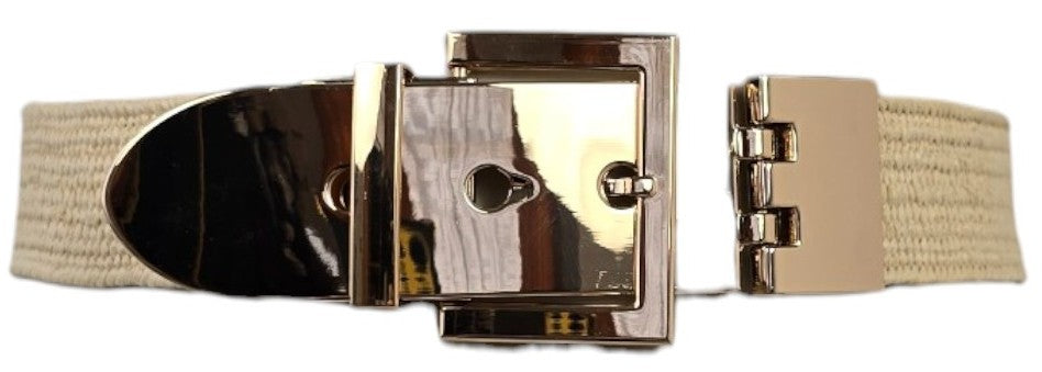 Cintura elastica con fibbia oro