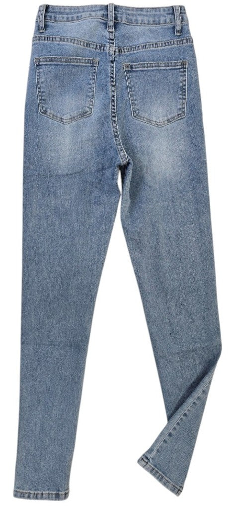 Jeans skinny con bottoni