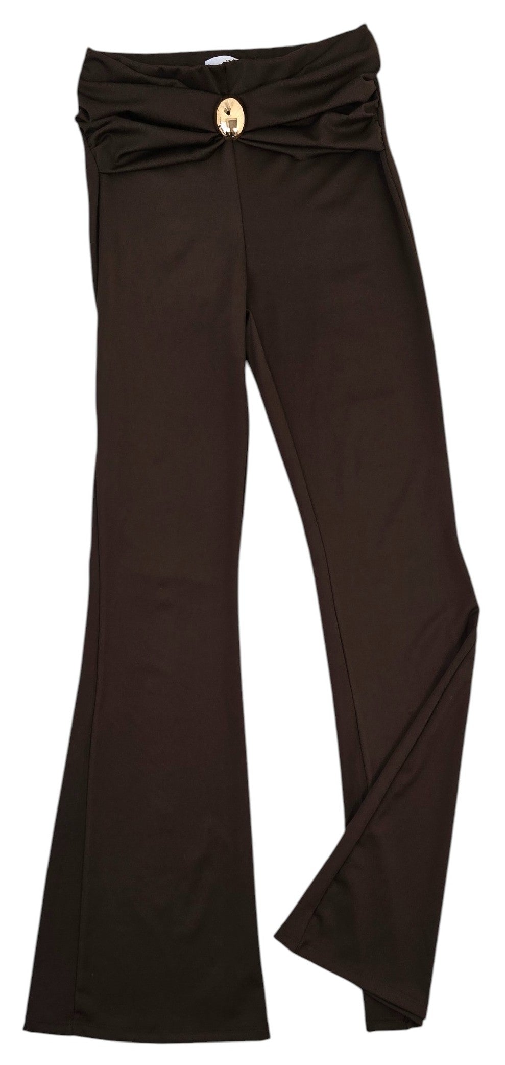 Pantalone a zampa con anello