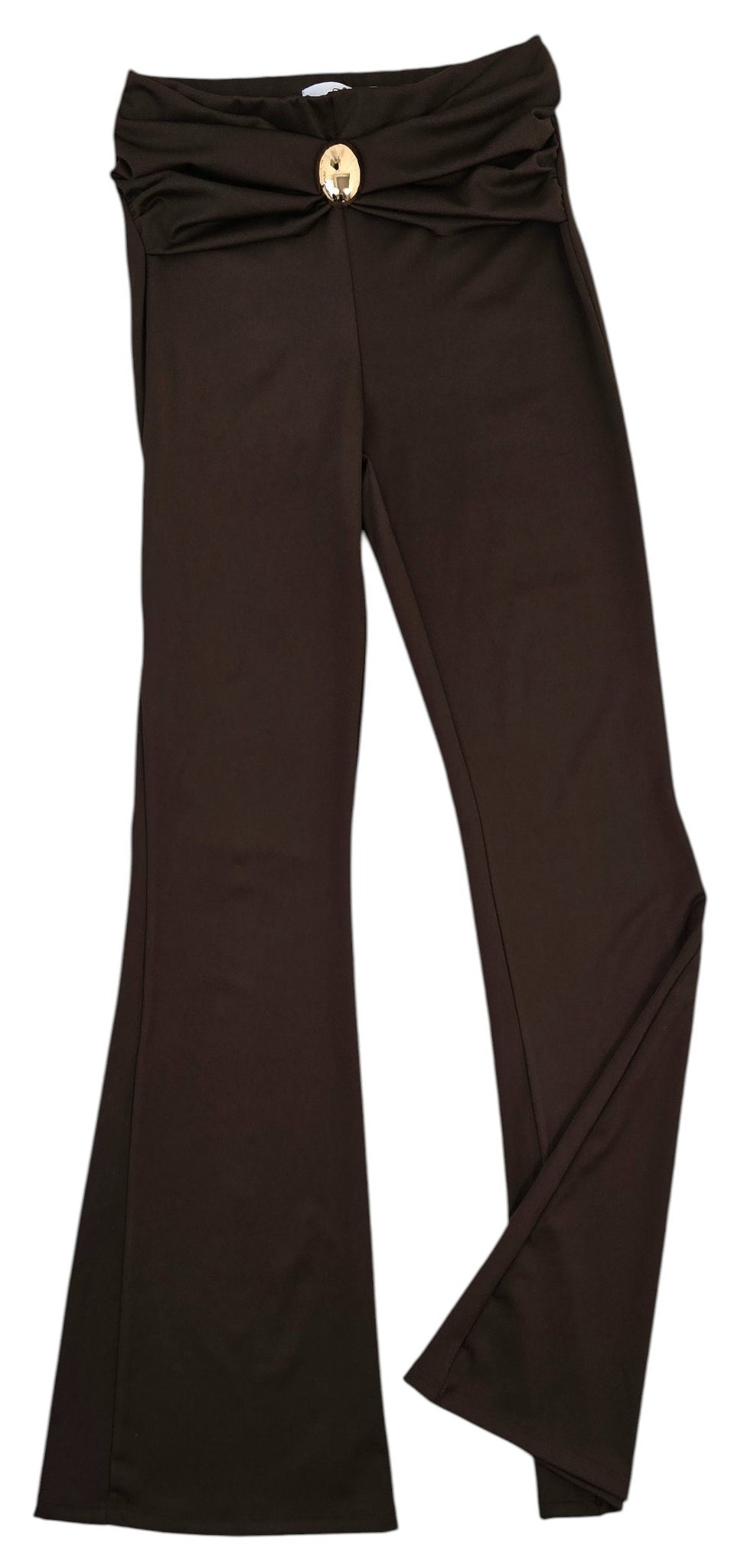 Pantalone a zampa con anello