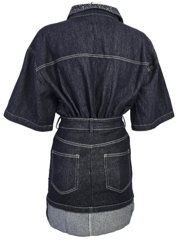 Completo gonna e camicia in jeans
