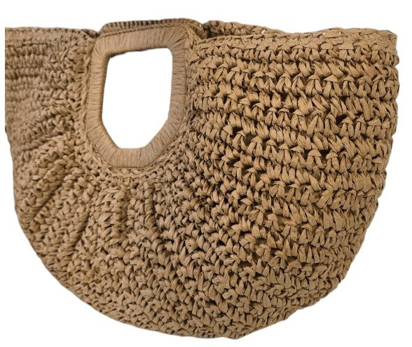 Borsa a mano in rafia