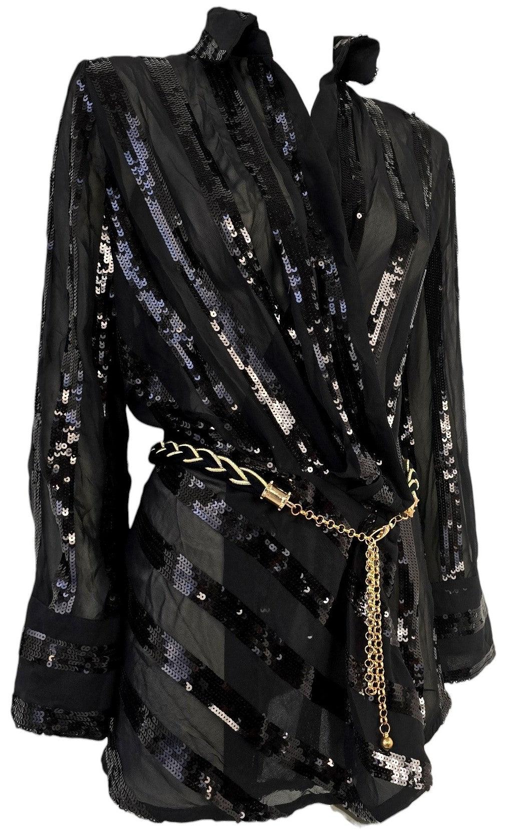 Camicia a vestito in paillettes