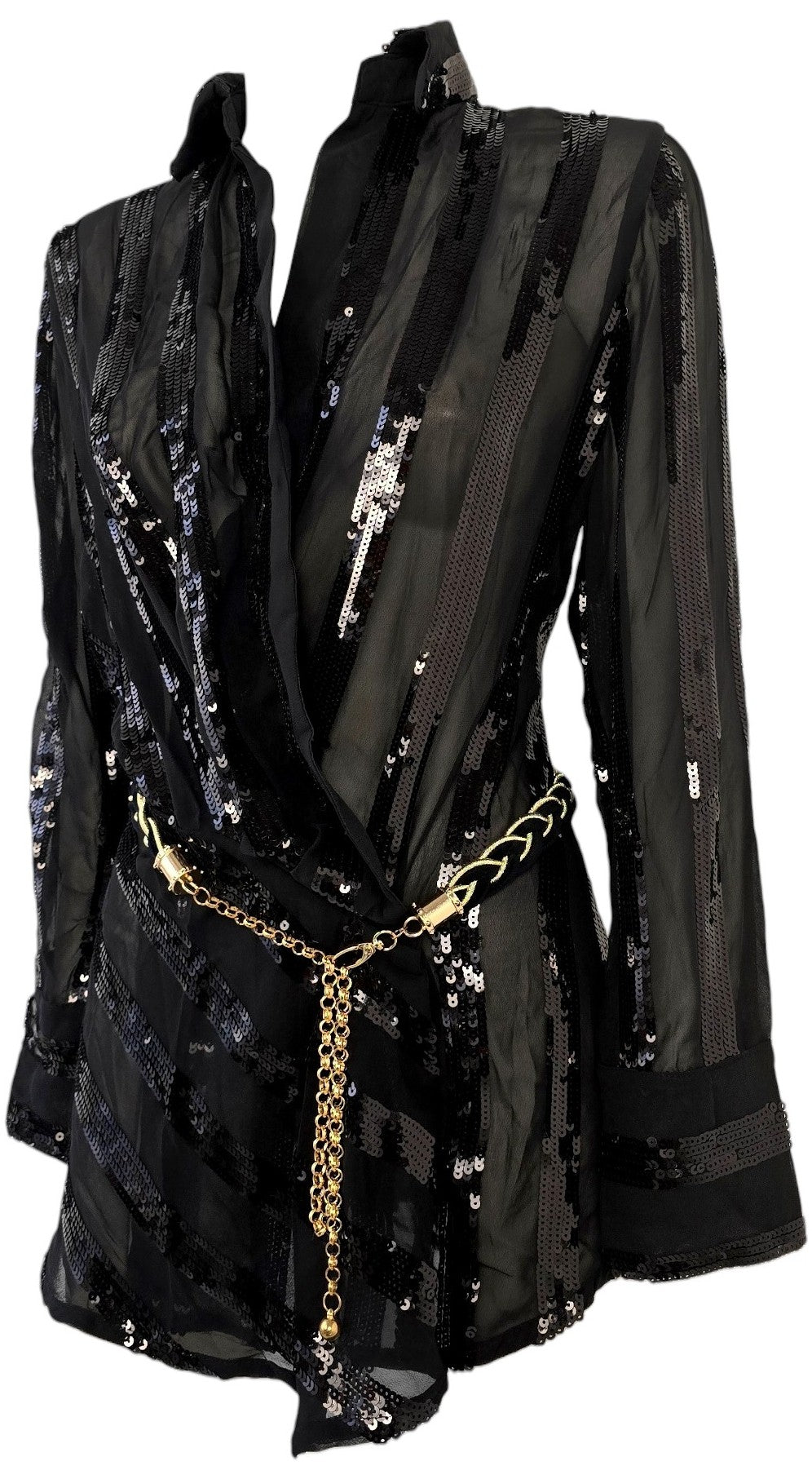 Camicia a vestito in paillettes