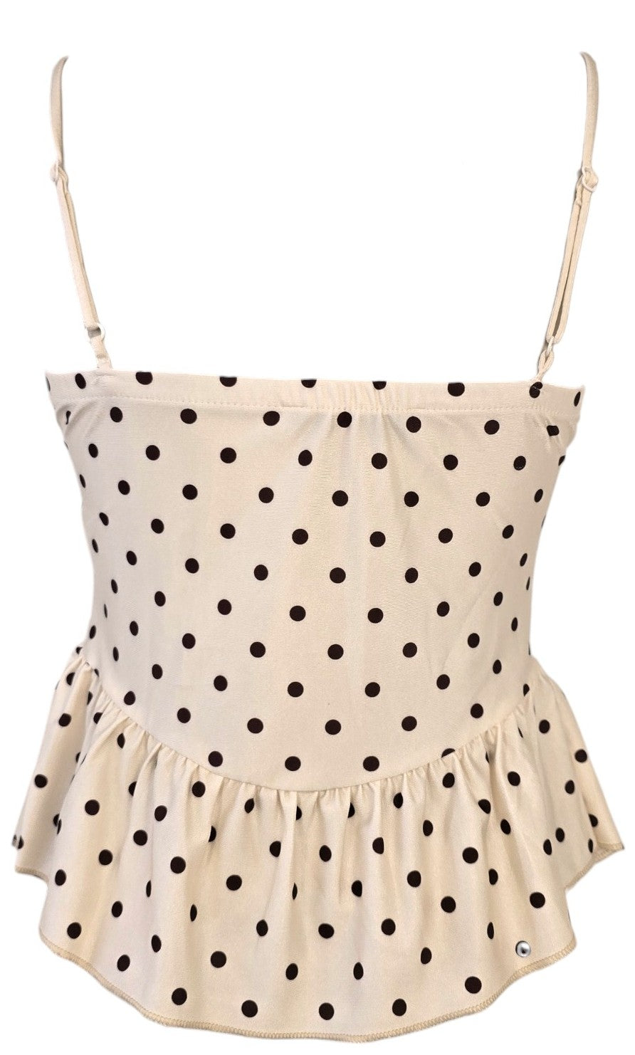 Corsetto a pois e volant