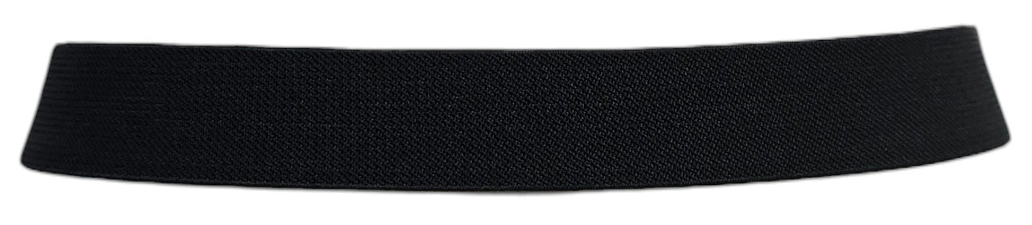 Cintura nera fibbia rotonda