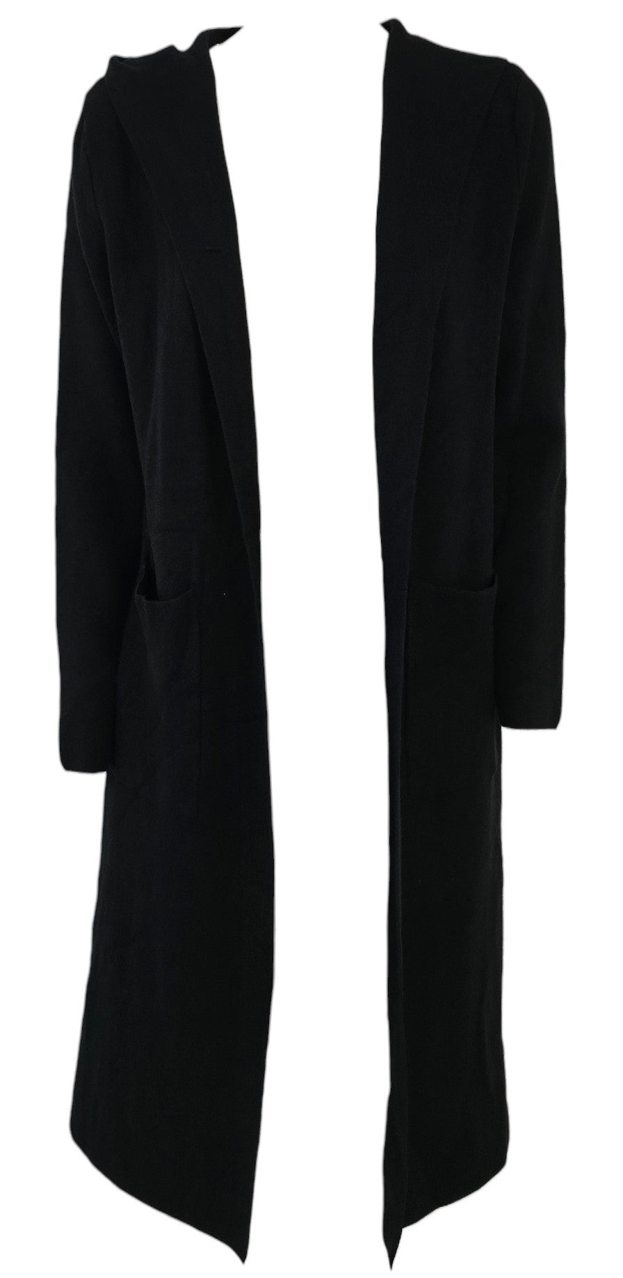 Cardigan lungo con cappuccio