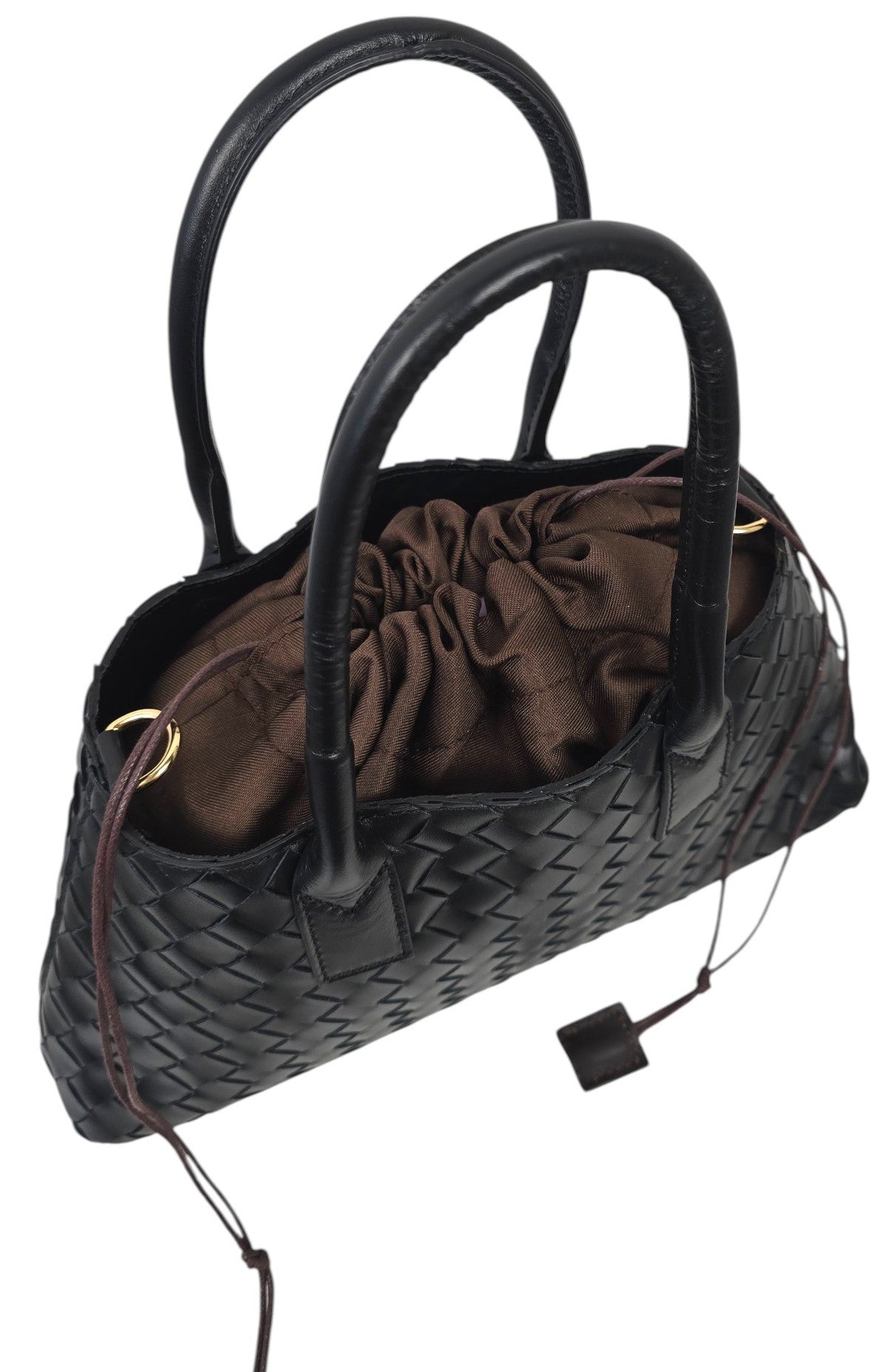 Borsa nera intrecciata