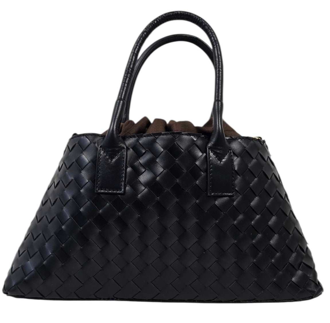 Borsa nera intrecciata
