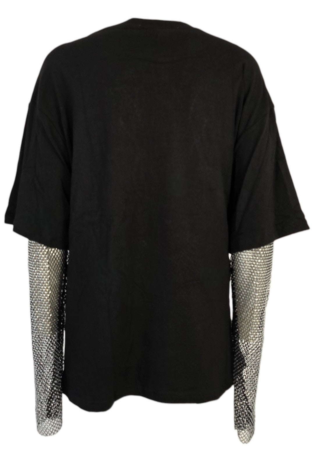 Maxi maglia con strass