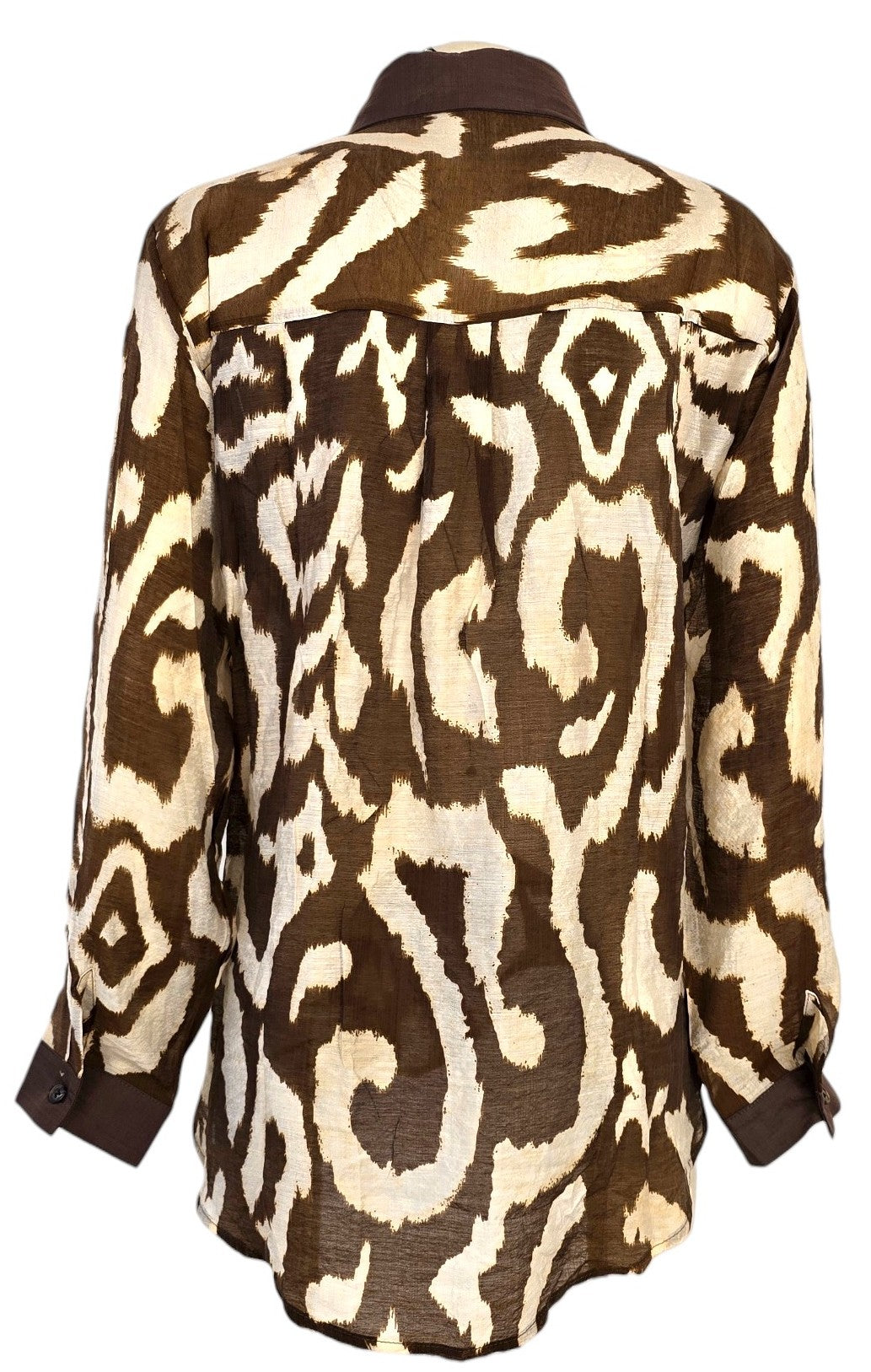 Camicia a fantasia con strass