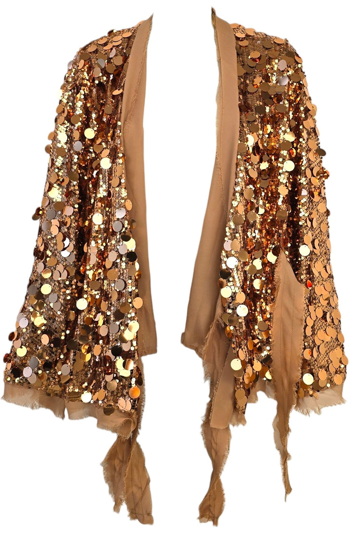 Cardigan a kimon con pailettes