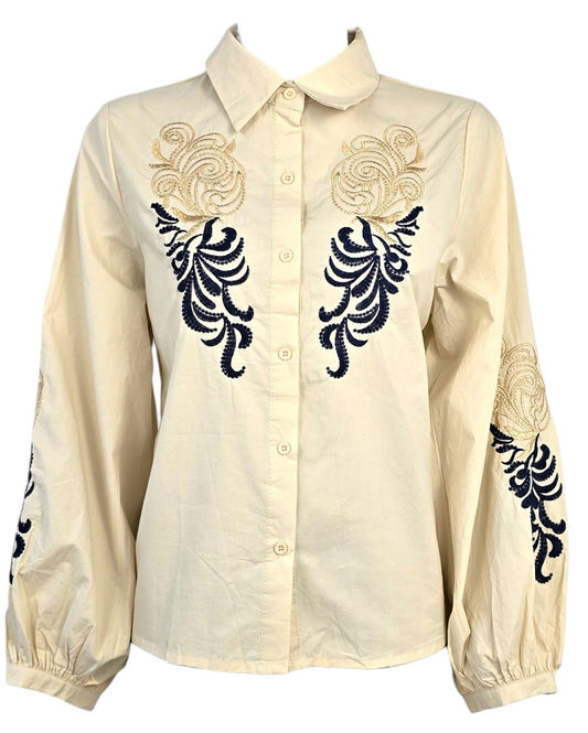 Camicia con ricami