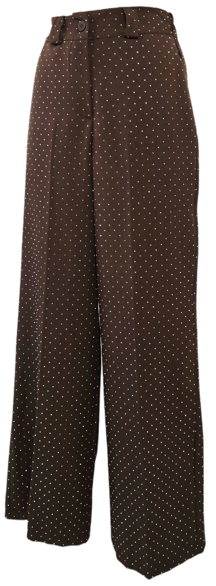 Pantalone a palazzo con strass
