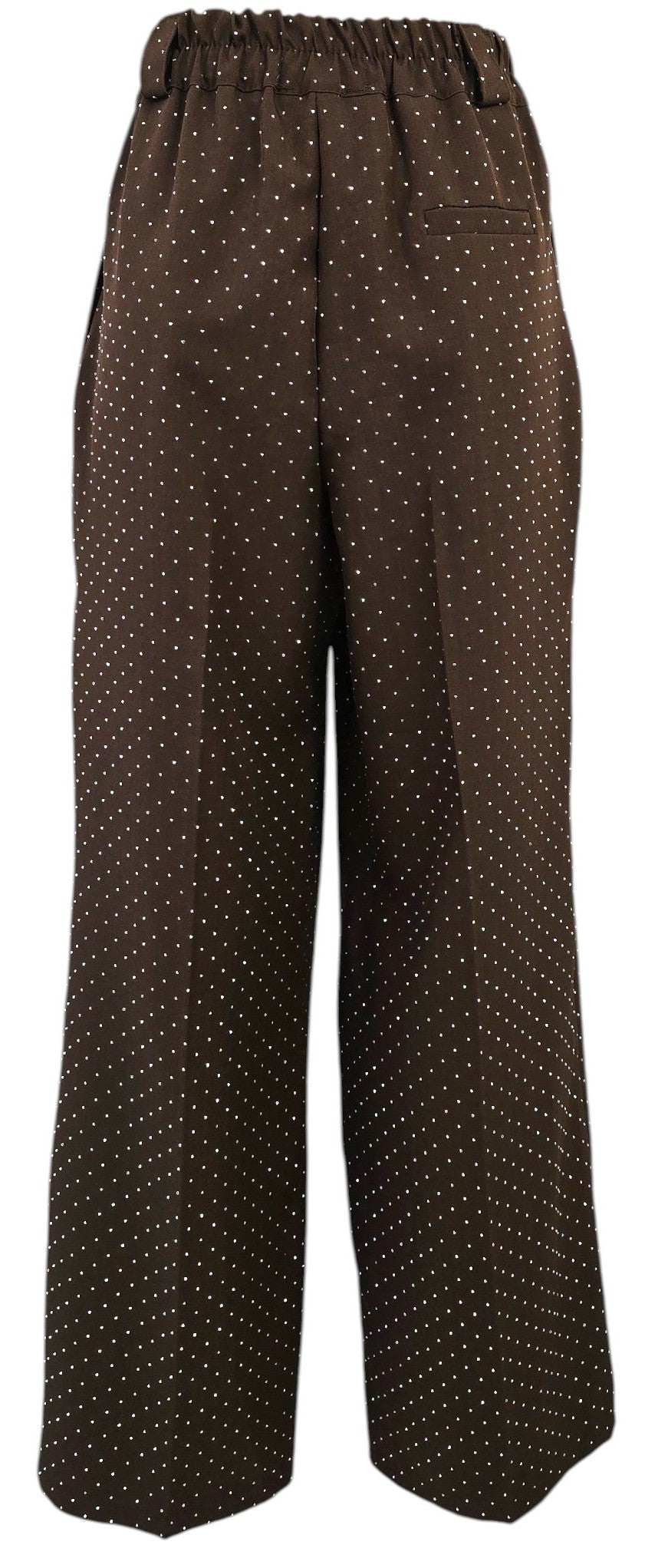 Pantalone a palazzo con strass