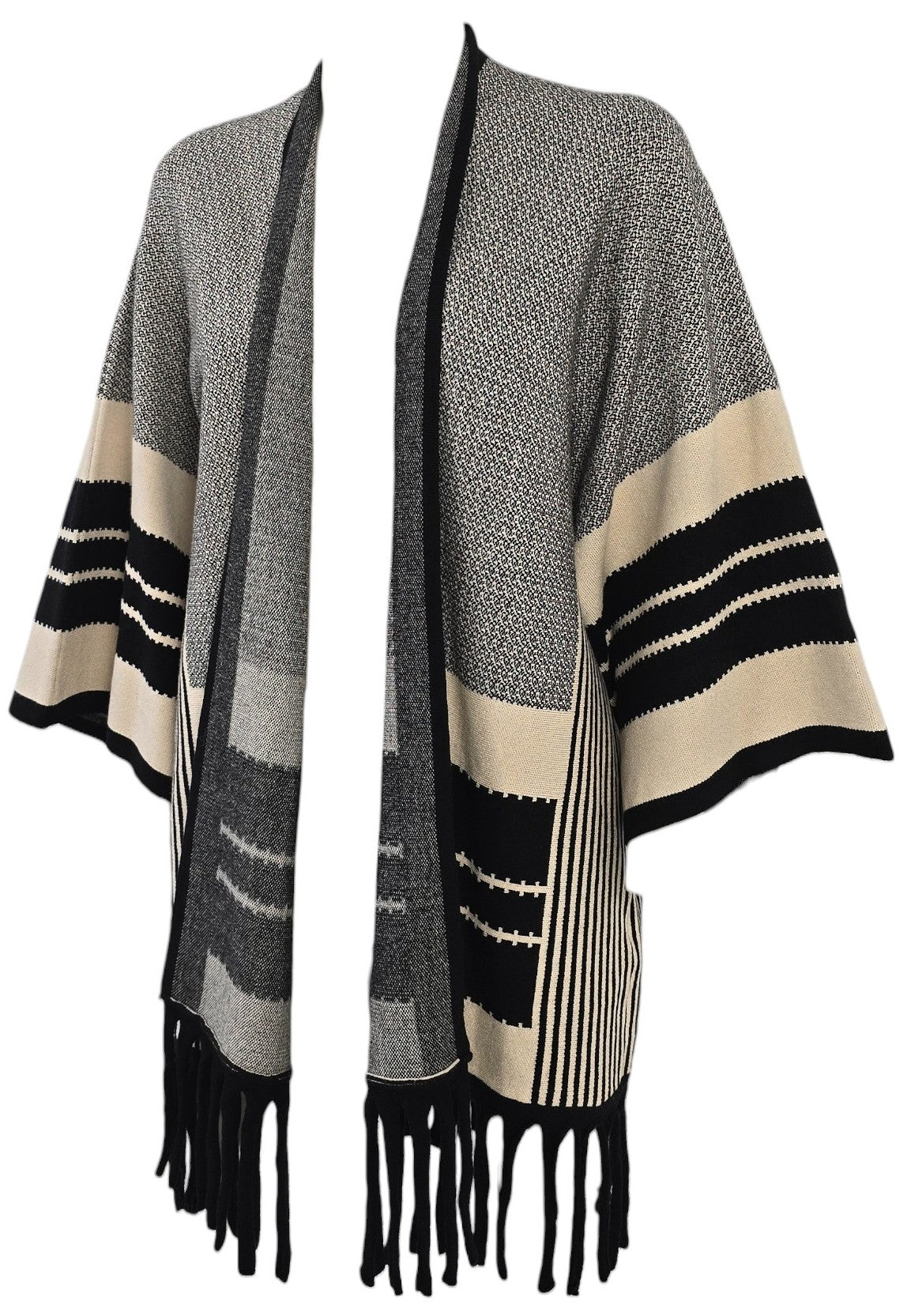 Cardigan con frange