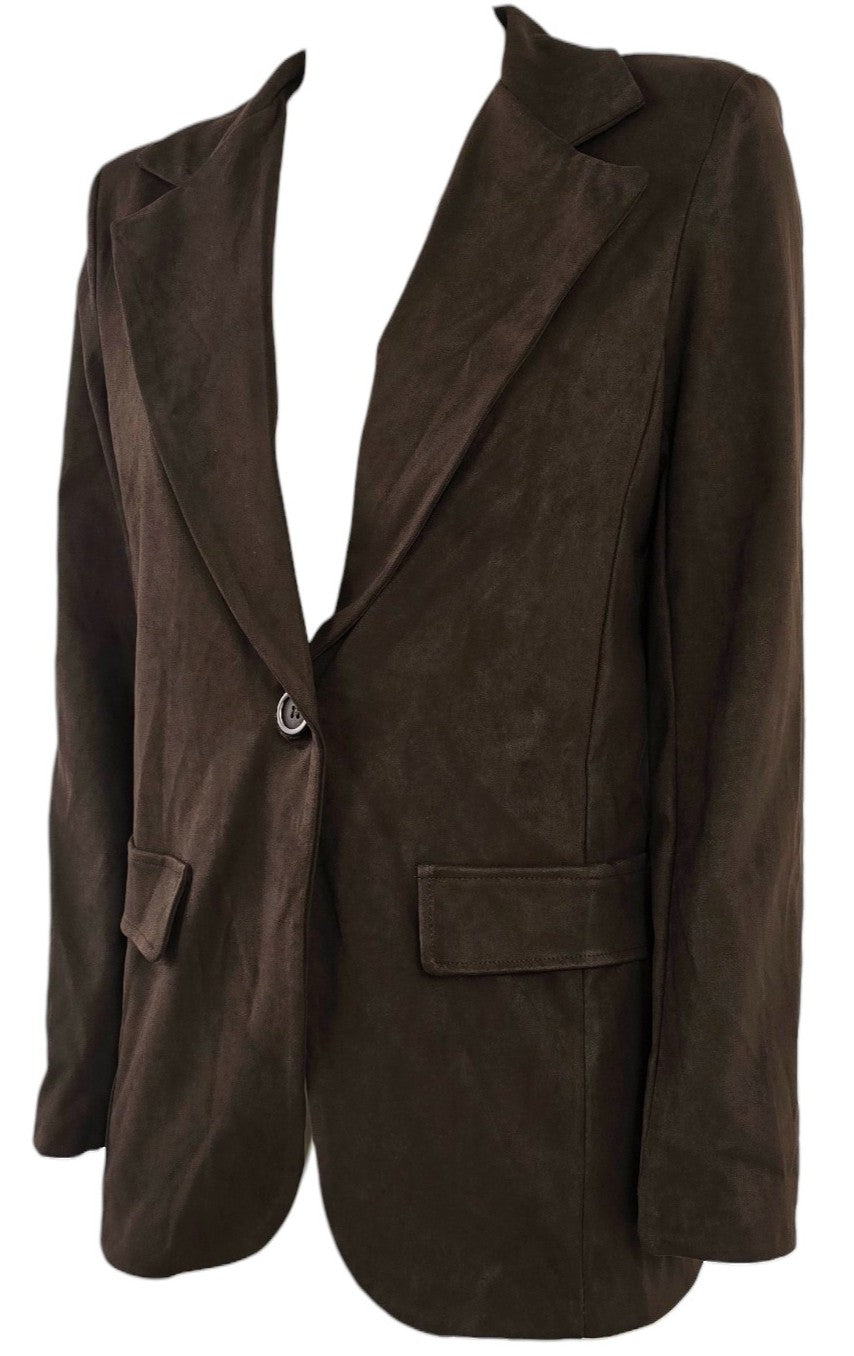 Blazer in camoscio