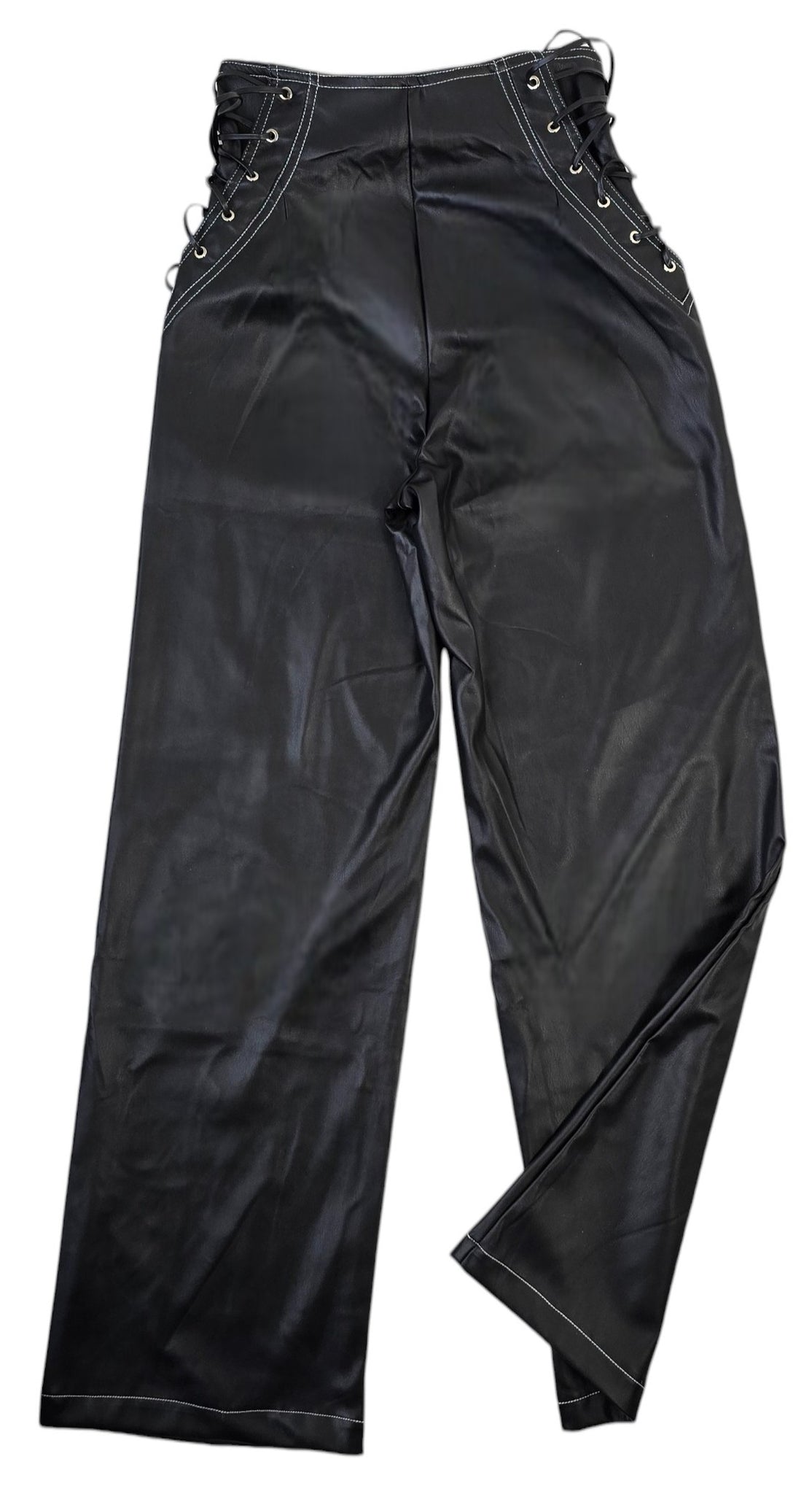 Pantalone in ecopelle a palazzo