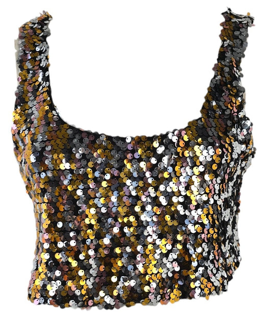 Top con paillettes